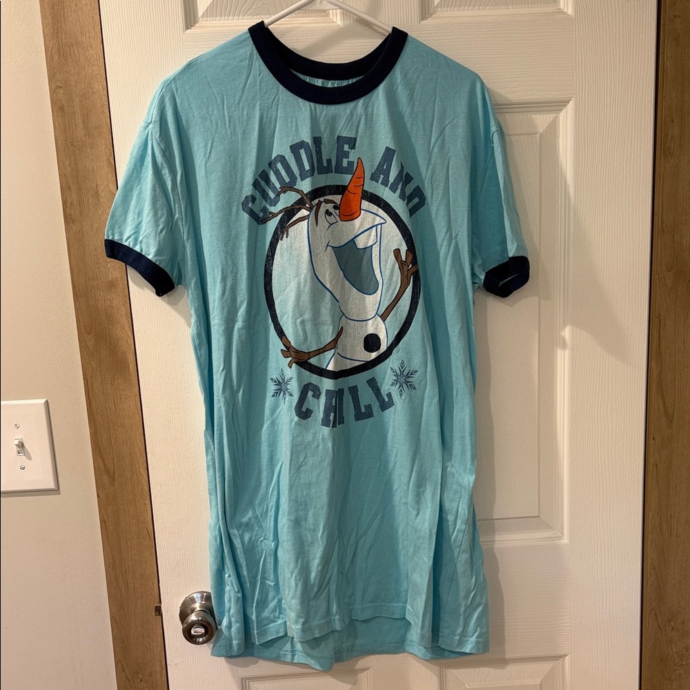 Disney Blue Olaf Pajama Shirt